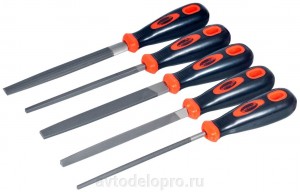 УД Напильник по металлу трехгранный 250мм №2 с ручкой /АВТОДЕЛО/ 40470 AVTO DELO