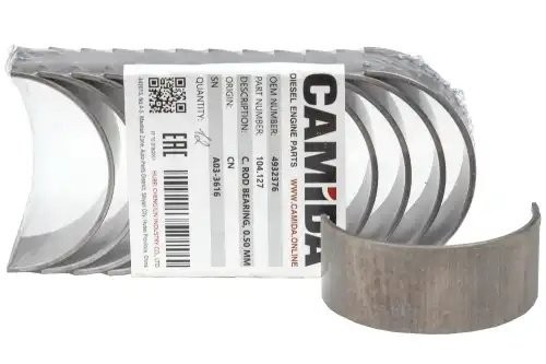 Вкладыш коленвала шатунный верхний ремонт. (0.5 мм) КАМАЗ, НЕФАЗ дв. Cummins ISB 104127 CAMIDA