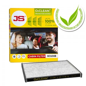 фильтр салона антибактериальный!\ Toyota Highlander 3.0i 03>, Lexus IS200/IS300/ AC104B JS ASAKASHI