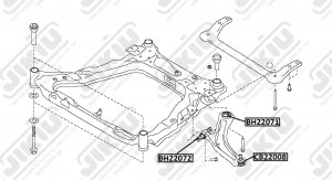 Пыльник опоры шаровой NISSAN TEANA J31 CB22008 CB22008 JIKIU