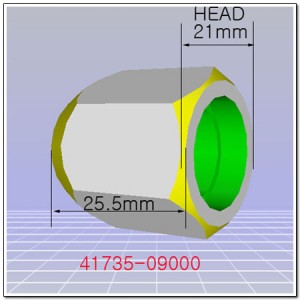 Гайка колеса SSANGYONG Actyon (06-),Kyron (05-) OE 4173509000 SSANG YONG