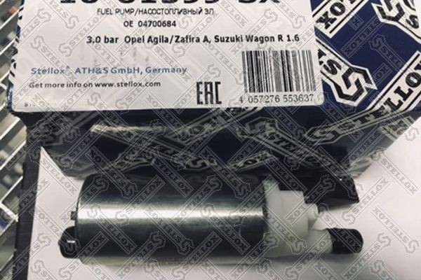 Насос топливный OPEL Agila (00-08) STELLOX 10-01599-SX STELLOX