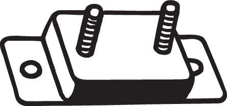 Кронштейн VW T3 крепления глушителя BOSAL 255-262 BOSAL