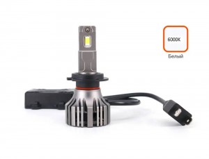 Лампа светодиодная H7 12-24V 50W 6000К (9200lm, белый) AIRLINE PRO (2 шт.) для л AEAR207 AIRLINE