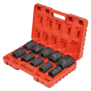 Набор головок торцевых 3/4" 24-26мм L=56мм ударных глубоких 10 предметов в кейсе ATAS074 AIRLINE