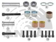 РМК суппорта MERITOR ELSA 195,225. Направляющие, болты…, 21 деталь. Аналог о.н.  081020238 ANDAC