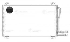 радиатор кондиционера!\ MB Sprinter all 95> LRAC1530 LUZAR