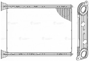 Радиатор отоп. для а м Renault Megane III (08-) Scenic III (09-) Fluence (09-) ( LRH 0902 LUZAR