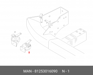 Сигнал звуковой MAN TGA,TGX,TGS низкий тон (24V 420Hz) OE 81253016090 MAN