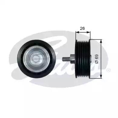 Ролик приводного ремня PEUGEOT Boxer (06-) CITROEN Jumper (06-) FIAT Ducato (06- T36456 GATES