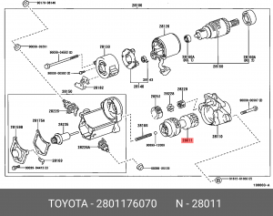 БЕНДИКС 28011-76070 28011-76070 TOYOTA