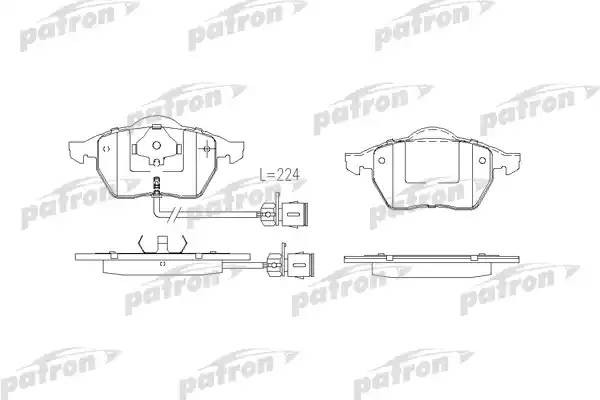 Дисковые тормозные колодки PBP590 (GDB1049) PBP590 PATRON