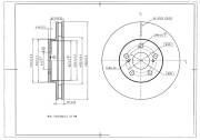 Диск тормозной передний AVANTECH BR3006S AVANTECH