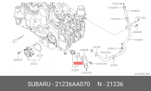 прокладка клапана(коплект) 21236AA070 SUBARU