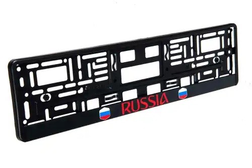 рамка номерная универсальная! черная RUSSIA\ BRX0270006 BRIX