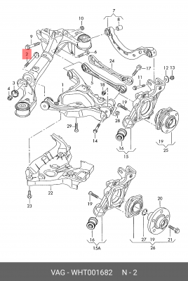AUDI A6 [C6,4F] (2005-2011) WHT 001 682 VAG