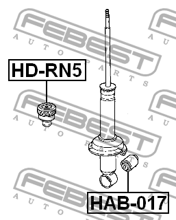 Отбойник амортизатора HD-RN5 HD-RN5 FEBEST