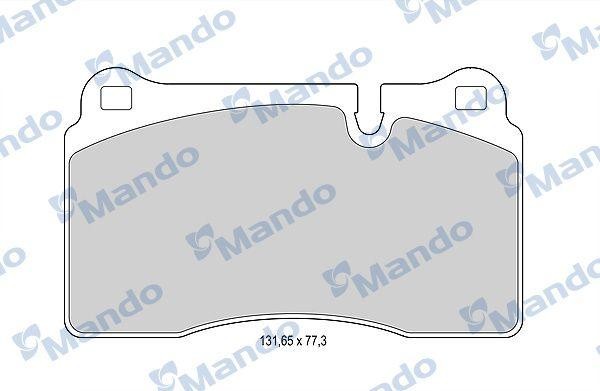 Колодки тормозные дисковые перед MBF015390 MANDO