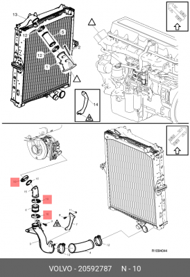 Хомут 20592787 VOLVO