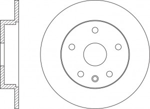 Диск тормозной задний FORD Galaxy 07-15 RN1591 RN1591 NIBK