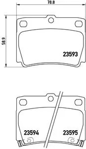 Колодки тормозные P54026 P54026 BREMBO