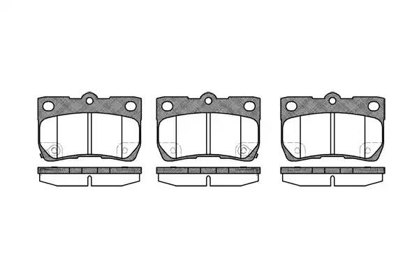 1181 02 FDB4001 [0446622190] !колодки дисковые з.\ Lexus GS II 300/430 05> 1181.02 REMSA