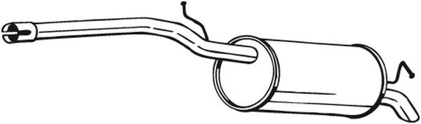 Глушитель VW Caddy (04-) задняя часть BOSAL 233-059 BOSAL