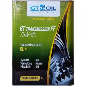 Масло трансмиссионное GT TRANSMISSION FF GL-4 75W85 4л GT OIL 8809059407806 GT OIL