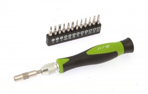 Отвертка цанговая для точных работ с набором бит 1/8" 28мм 14 предм /ДЕЛО ТЕХНИК 786114 DELO TEHNICI