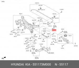 Болт HYUNDAI KIA OE 551173M000 HYUNDAI KIA