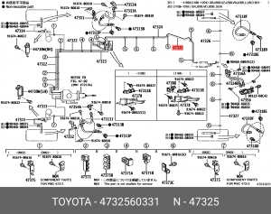 TOYOTA LAND CRUISER (200) (2008>) 47325-60331 TOYOTA