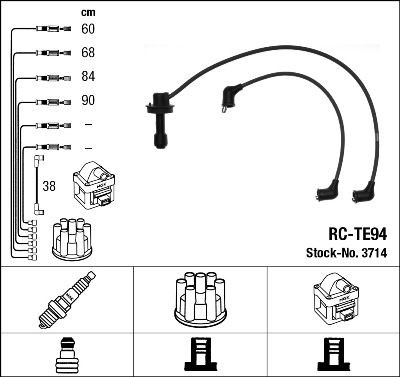 Провода высоковольтные RCTE94 3714 NGK