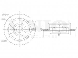Диск тормозной задний BRD-20240 UNIO