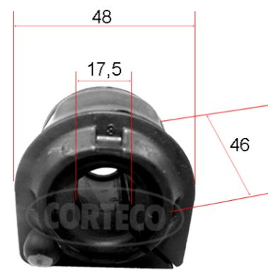 втулка стабилизатора переднего внутреняя!\ Ford Focus 1.4-2.5ST 04> 49371888 CORTECO