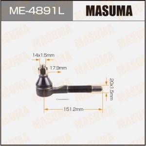 наконечник рулевой тяги левый!\ Nissan Patrol 97> ME-4891L MASUMA