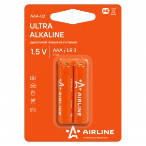 БАТАРЕЙКИ AAA 2 ШТ AAA-02 AIRLINE