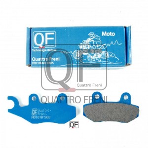 Колодки тормозные мото STELS KAWASAKI SUZUKI YAMAHA передние слева (2шт.) QUATTR QF908 QUATTRO FRENI