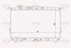 Радиатор охлаждения HYUNDAI Sonata 98- TGA1049 TGA1049 TATSUMI