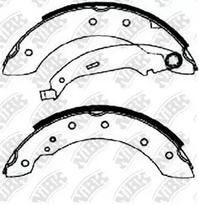 Колодки тормозные PEUGEOT 1007 (05-10) CITROEN C2 (03-),C3 (02-09) задние бараба FN0602 NIBK