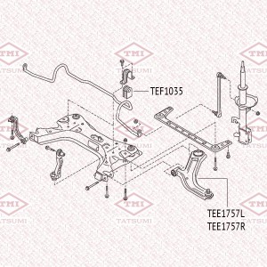 Рычаг передней подвески нижний R NISSAN Tiida 07- TEE1757R TEE1757R TATSUMI