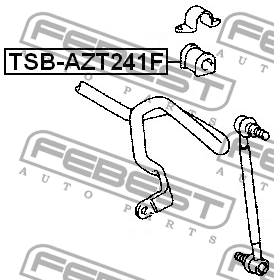 Втулка стабилизатора переднего TSB-AZT241F FEBEST