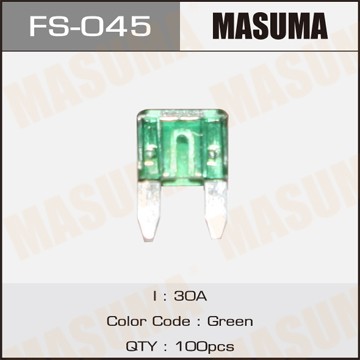 предохранитель! mini 30A, 1 шт.\ FS-045 MASUMA