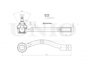 Наконечник рулевой левый SSP-10087 UNIO
