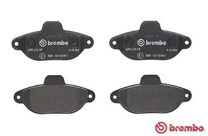 Колодки тормозные FIAT Punto,Panda (94-) передние (4шт.) BREMBO P23096 BREMBO