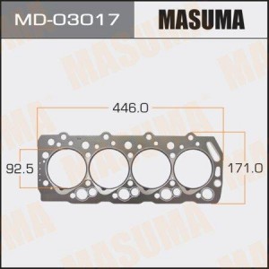 прокладка ГБЦ! \Mitsubishi Pajero/L300,Hyundai Galloper 2.5TD 4D56T 86> MD-03017 MASUMA