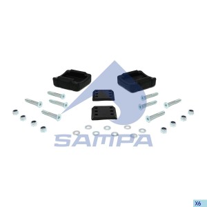 JOST JSK37 р/к седельного устройства!(мр) подушки (2шт+2шт)+болты для их креплен 095.534 SAMPA