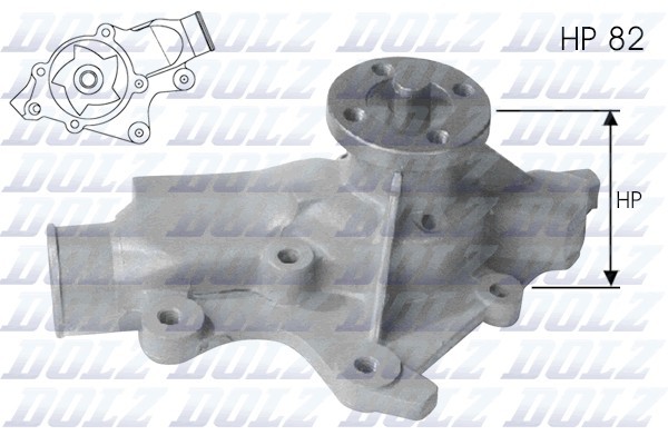 Насос водяной JEEP CHEROKEE 84-01 J-201 J201 DOLZ
