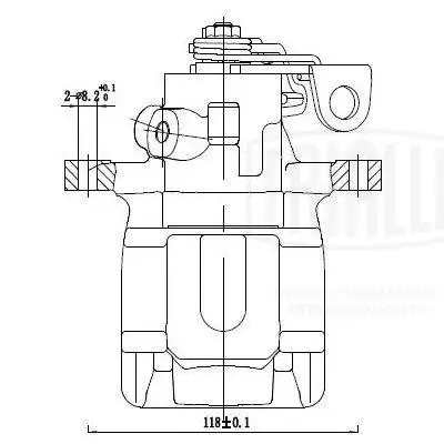 Суппорт торм. Peugeot 307 (00-)/308 (07-)/Citroen C4 (04-) зад. прав. d=38мм (т/ CF095118 TRIALLI