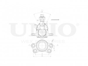 Опора шаровая передняя нижняя SSP-20033 UNIO