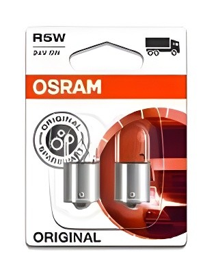 Лампа [2шт] R5W (5W) BA15s блистер 24V 5627-02B 4050300925967 5627-02B OSRAM